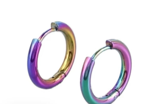 Beautiful Colors Rainbow Tinted Earrings
