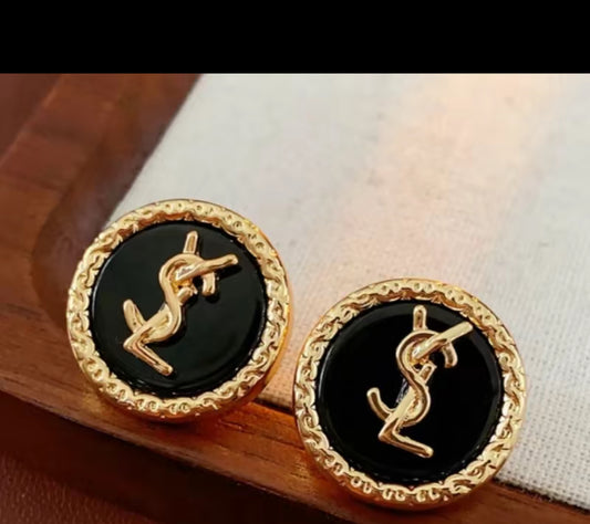 Alloy Electroplating Earrings Letter number